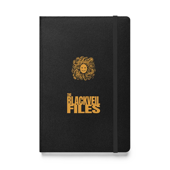 The BLACKVEIL Files Hardcover Journal — black with the wordmark on the cover.