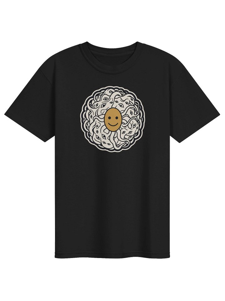 The Shoggoth Graphic Tee — black cotton tee with the Shoggoth mark on the chest.
